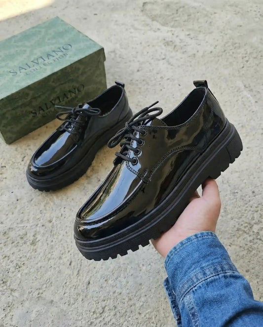 Premium Glassy Derby Shoes