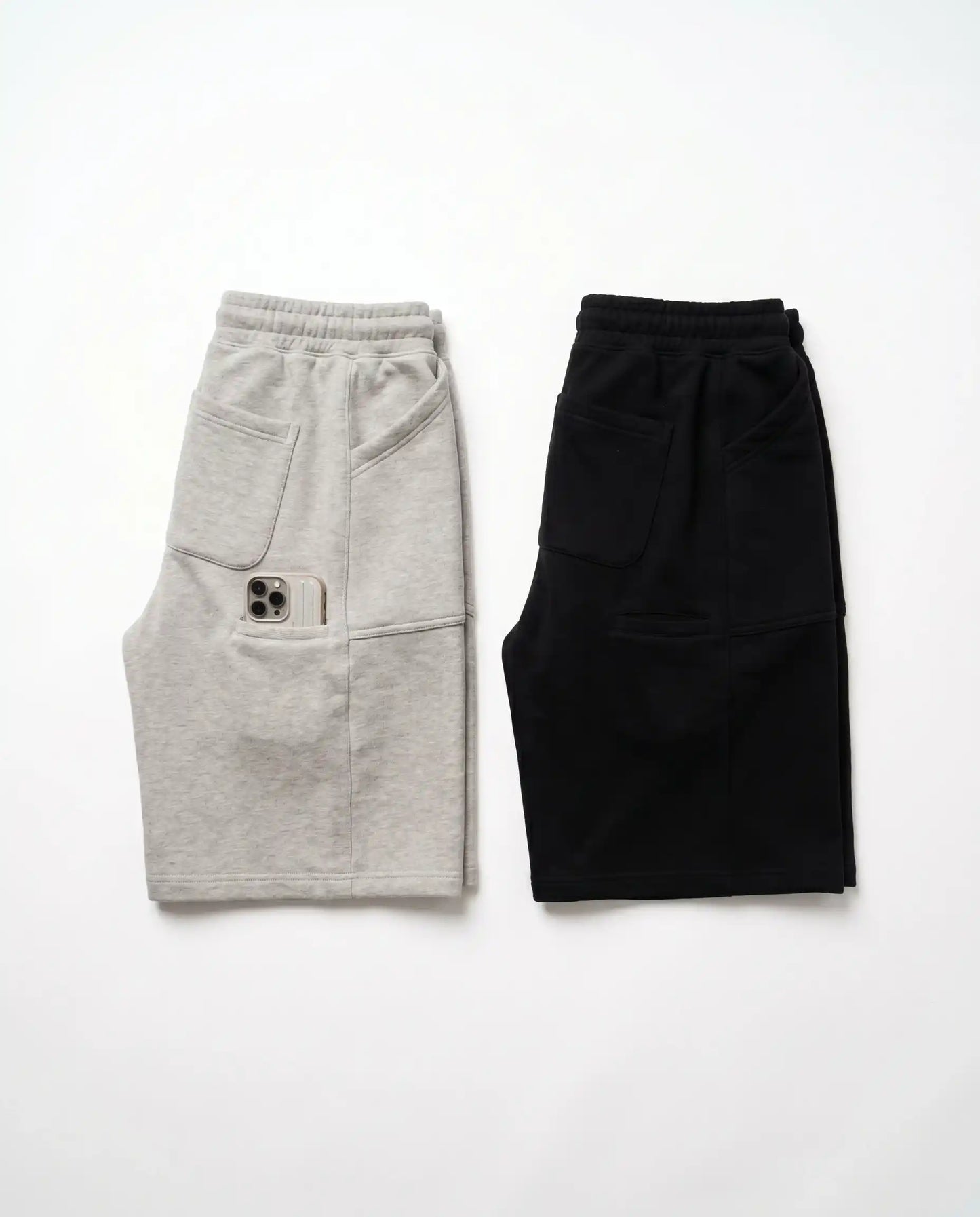 Oversize sweat shorts