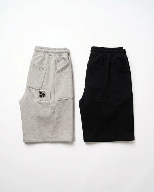 Oversize sweat shorts