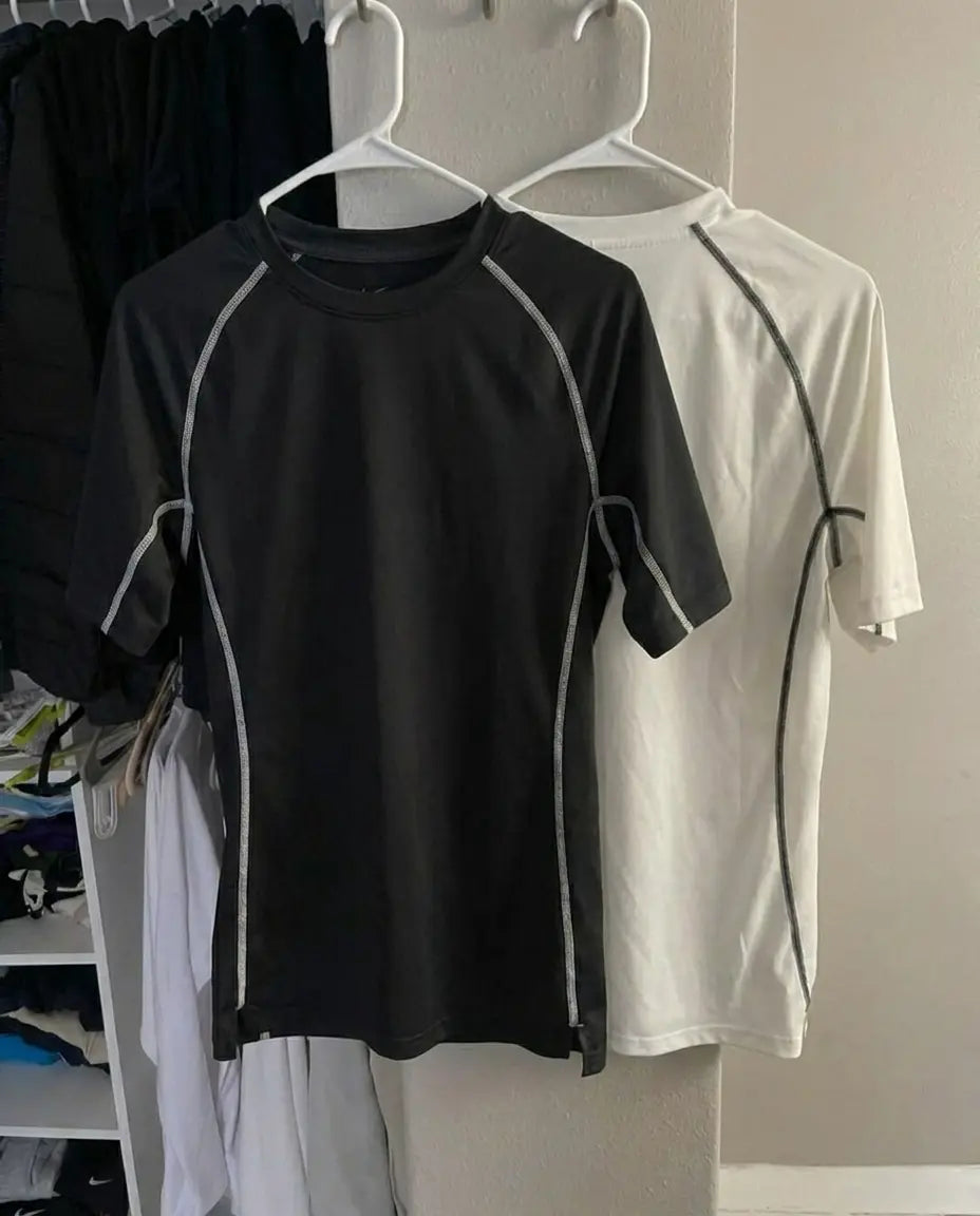 Stripped Compression Shirt