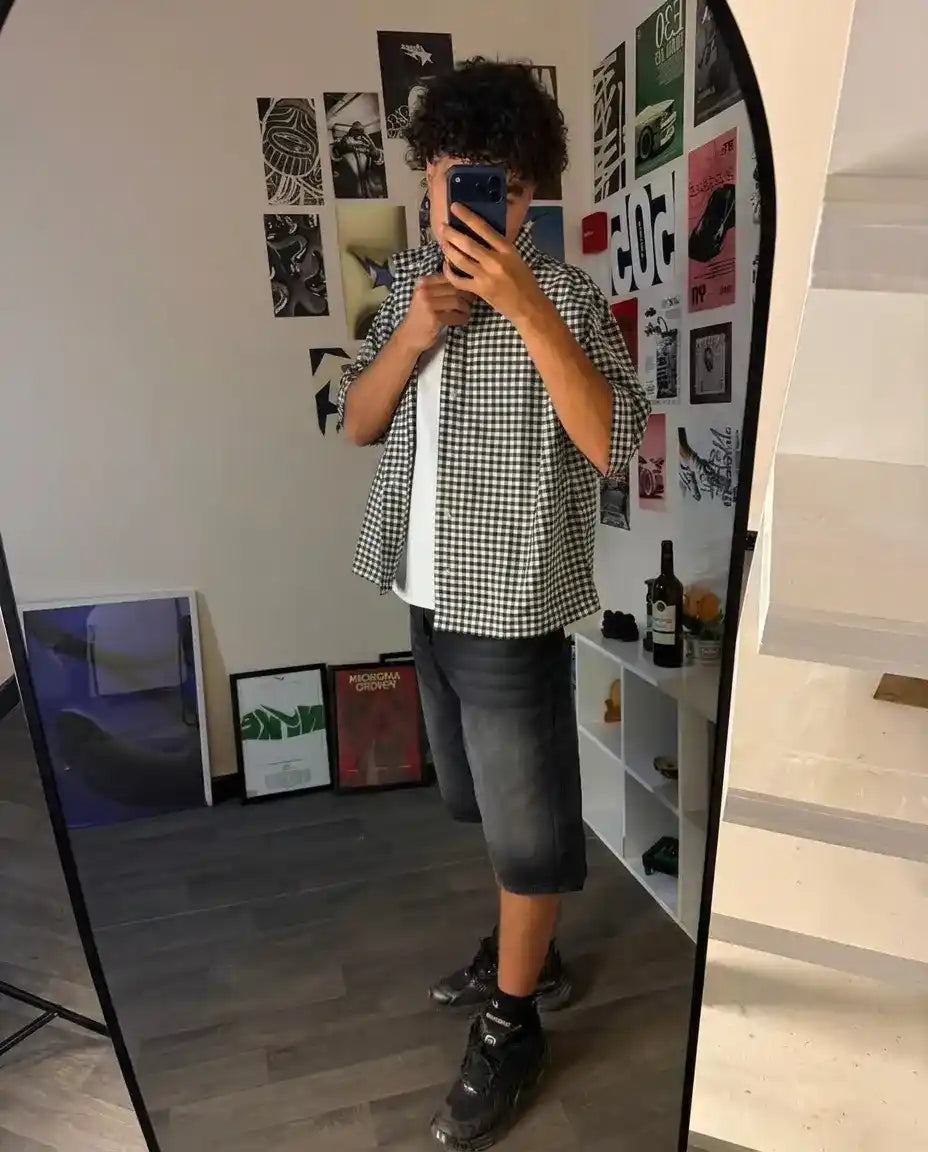 Boxy Plaid Shirt
