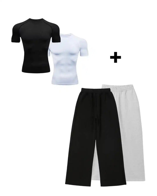 1 Compression shirt + 1 Baggy jogger